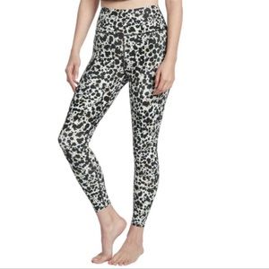 Sage collective ink spot dot leggings size small navy orange